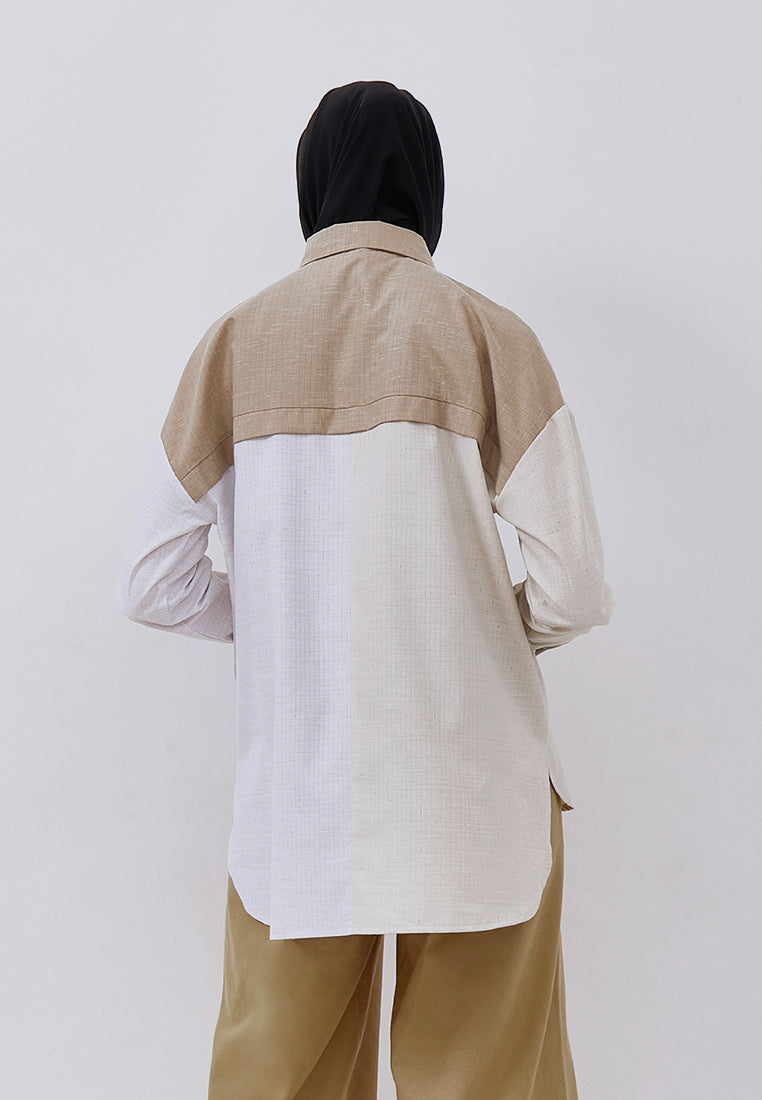 OVERSIZED  MIX-COLOR SHIRT