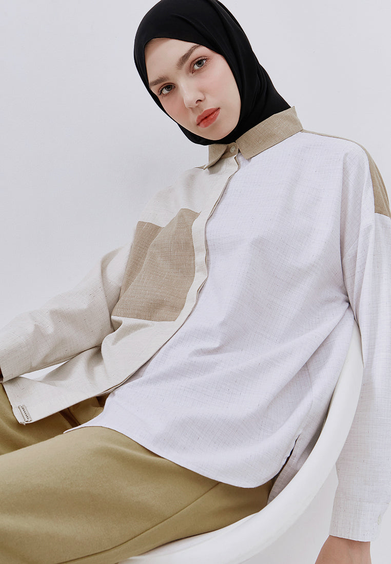 OVERSIZED  MIX-COLOR SHIRT