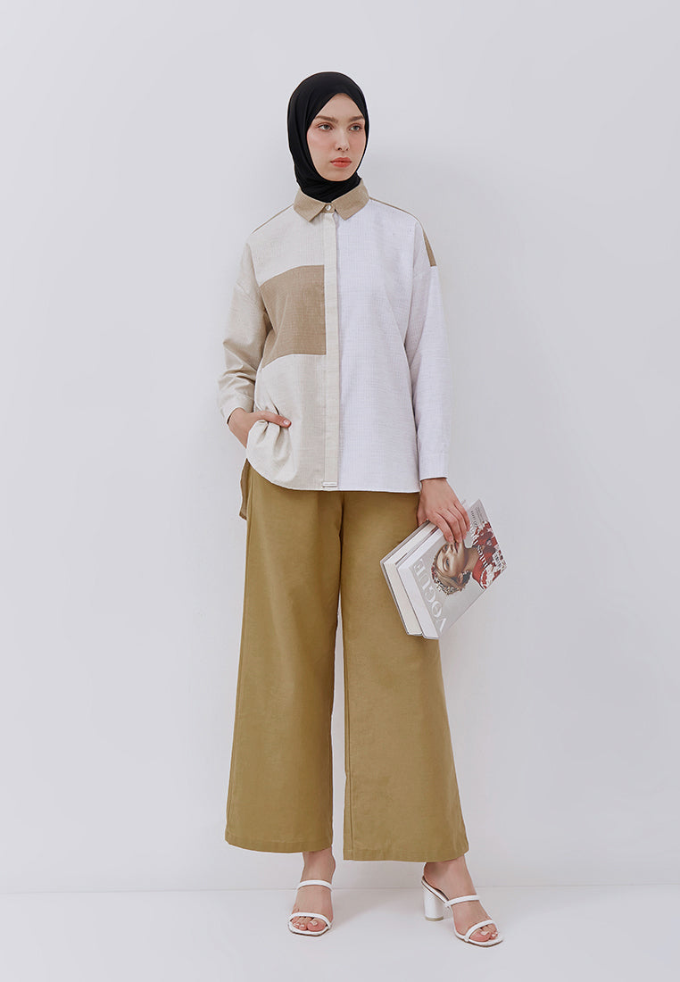 OVERSIZED  MIX-COLOR SHIRT