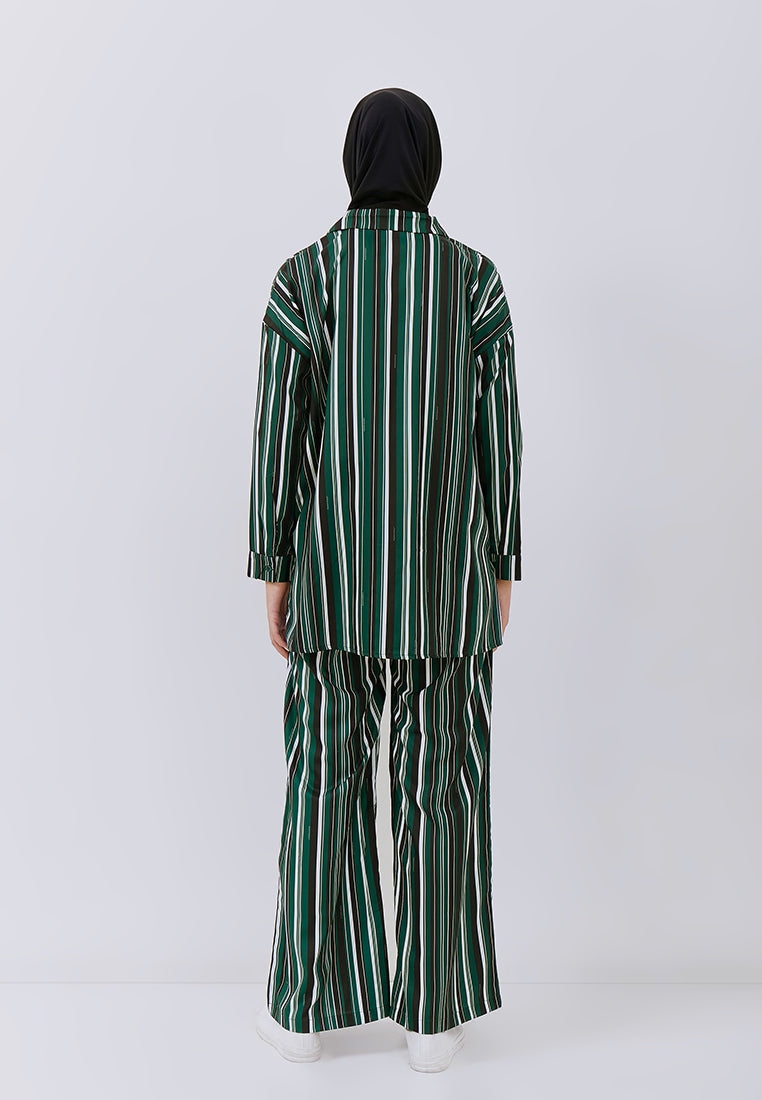 STRIPES PAJAMAS OVERSIZE SHIRT