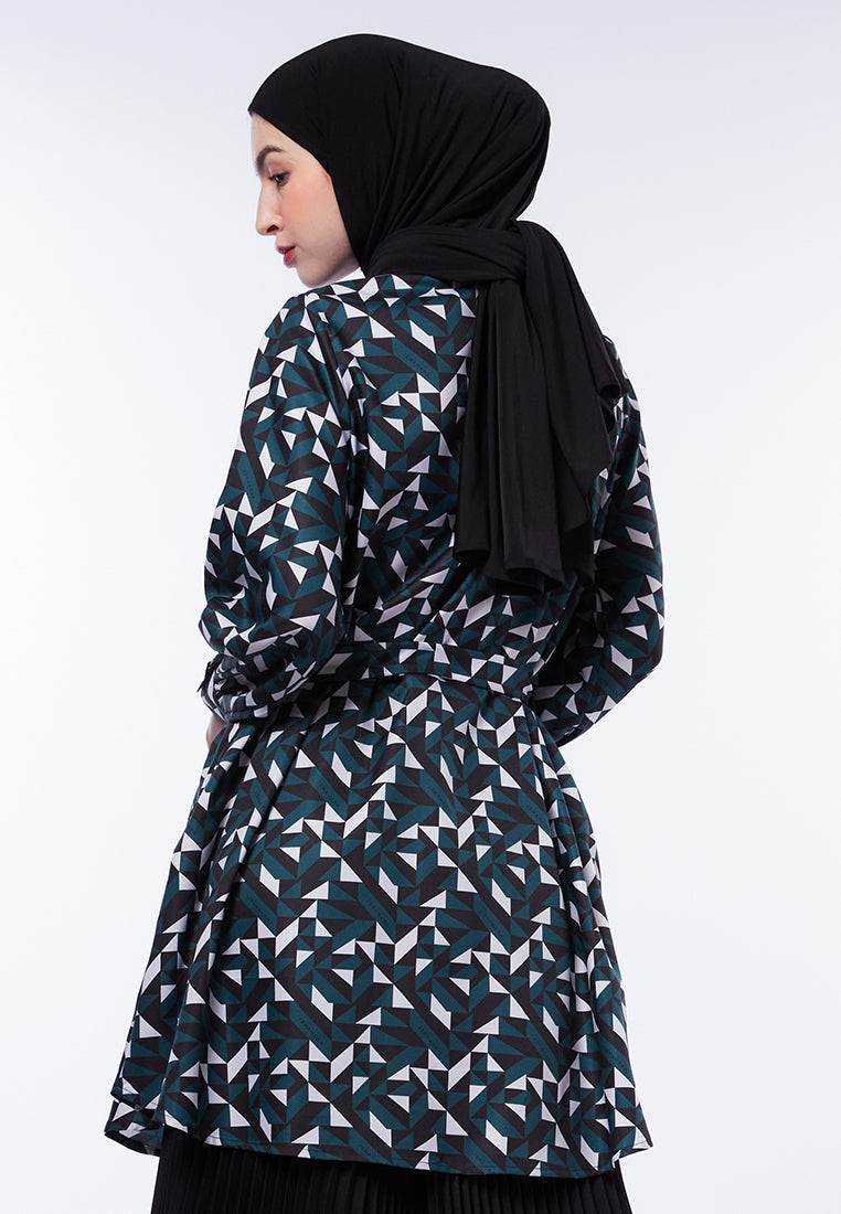PRINTED BELT TUNIC
