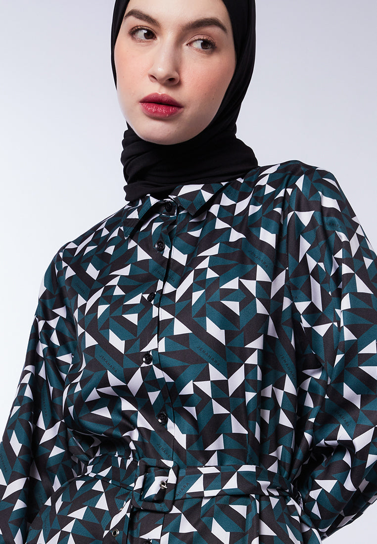 PRINTED BELT TUNIC