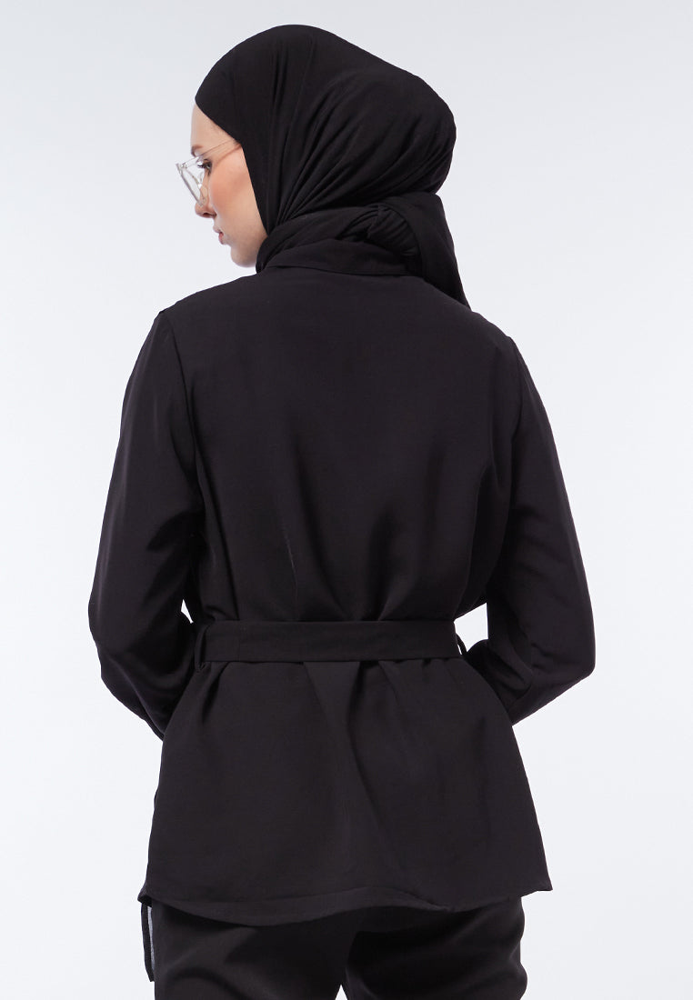 PLEATS LAYERED SHIRT