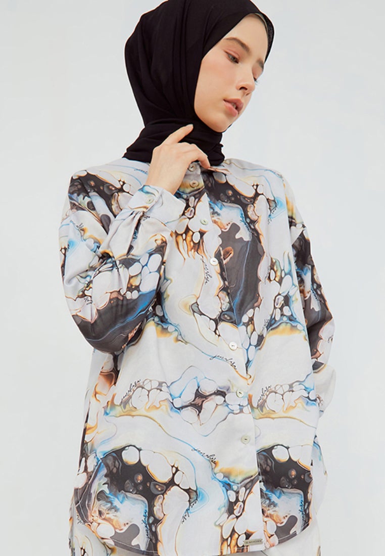 Printed Oversized Shirt