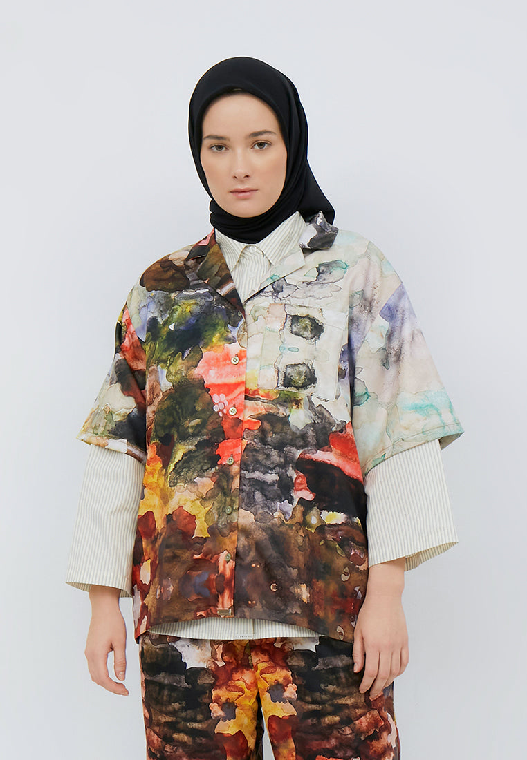 SHORT SLEEVE PAJAMA SHIRT