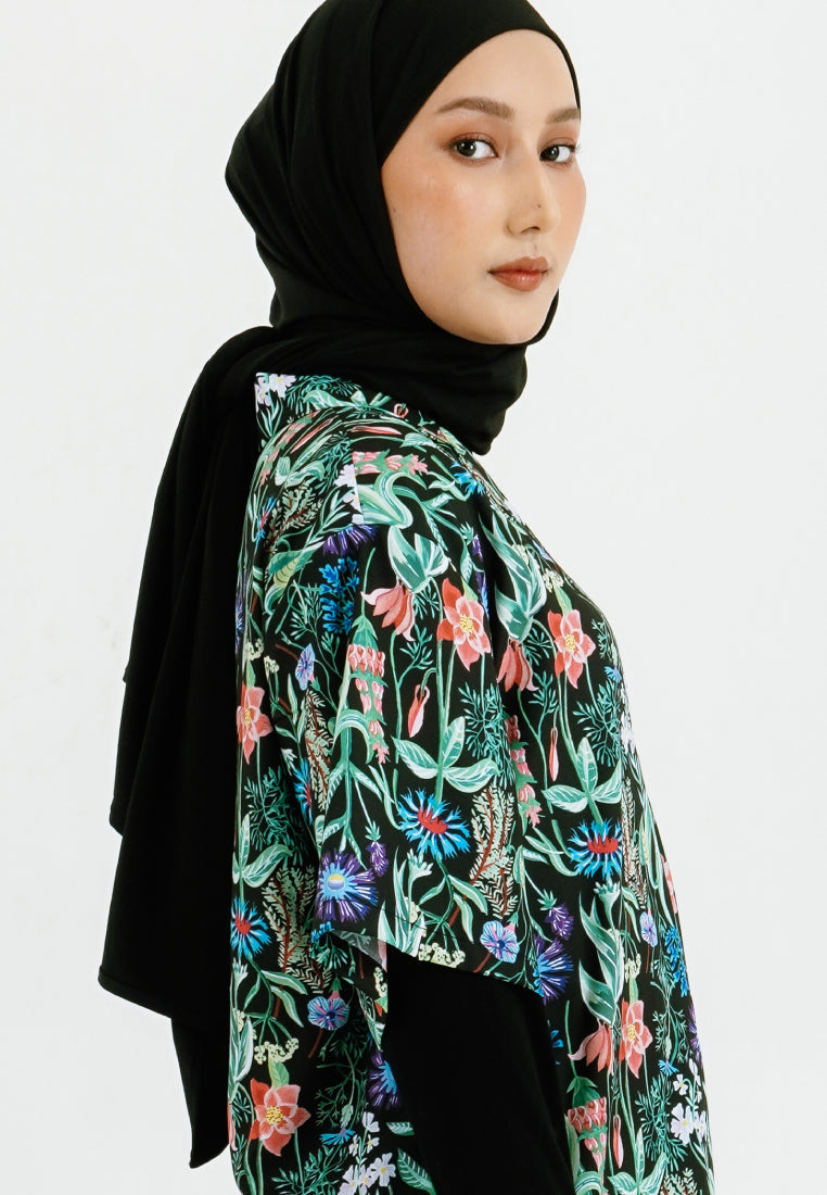 PRINTED SHORT SLEEVE PAJAMA SHIRT