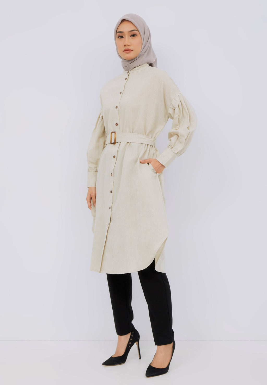 Belted Oversized Tunic