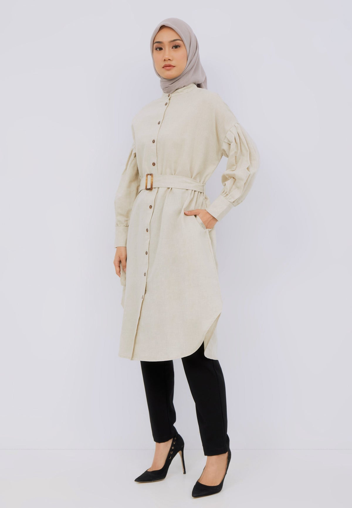 Belted Oversized Tunic