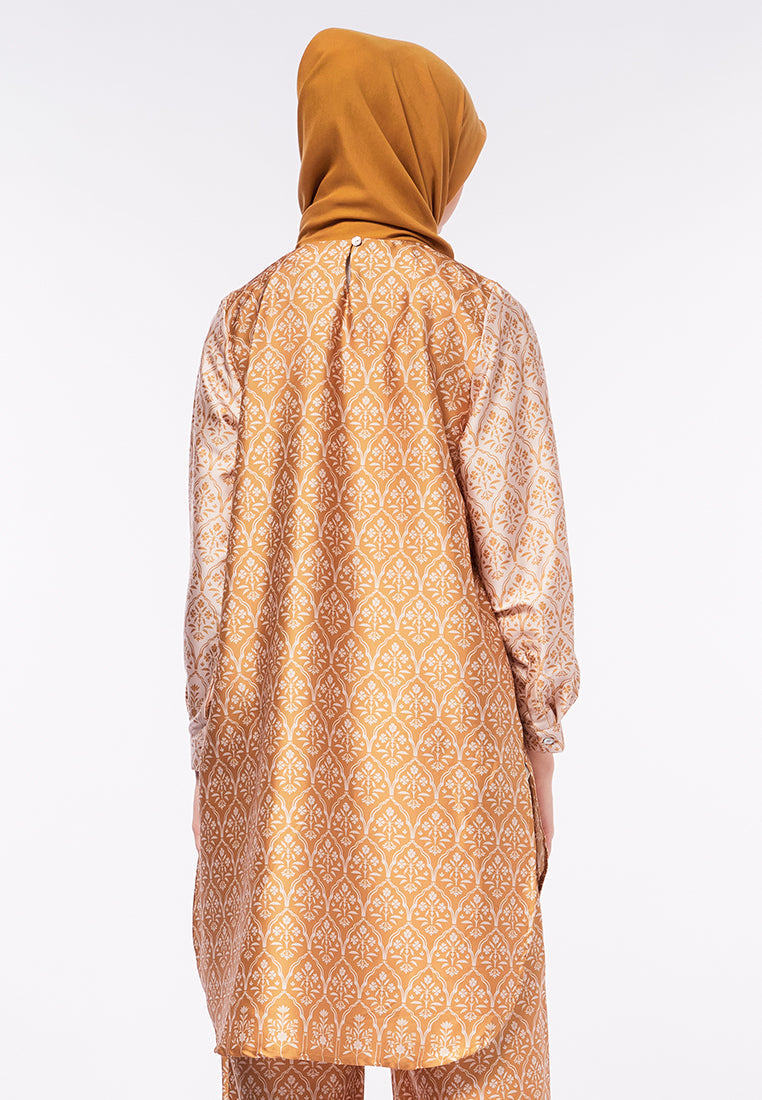 PRINTED BALOON SLEEVE TUNIC