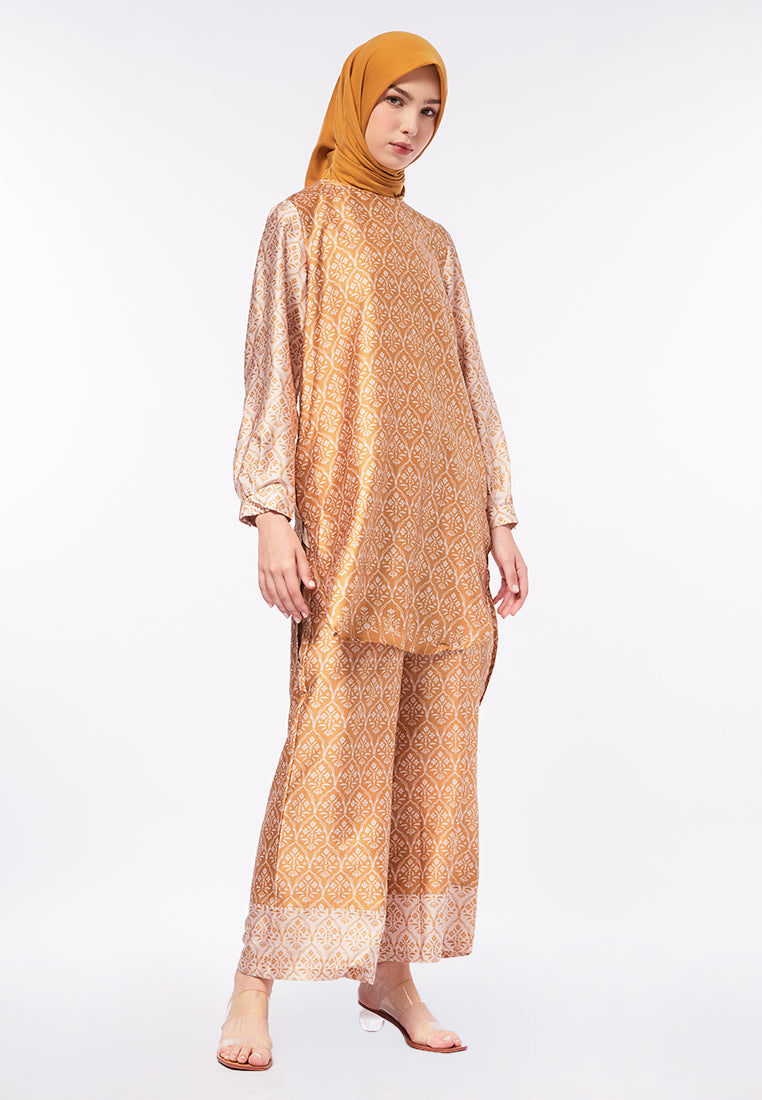 PRINTED BALOON SLEEVE TUNIC