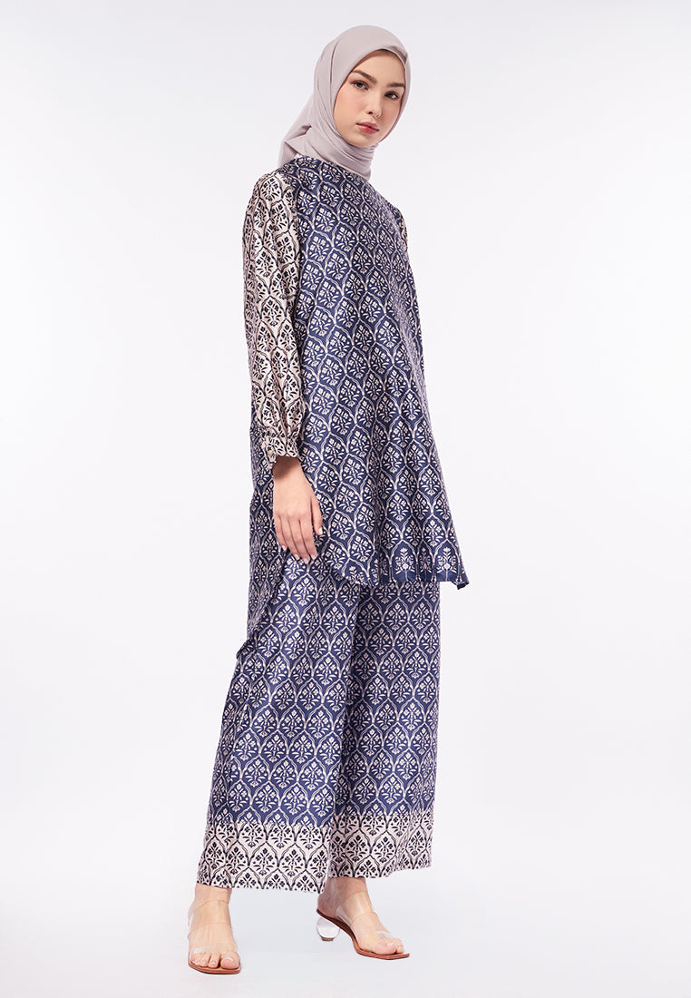 PRINTED BALOON SLEEVE TUNIC