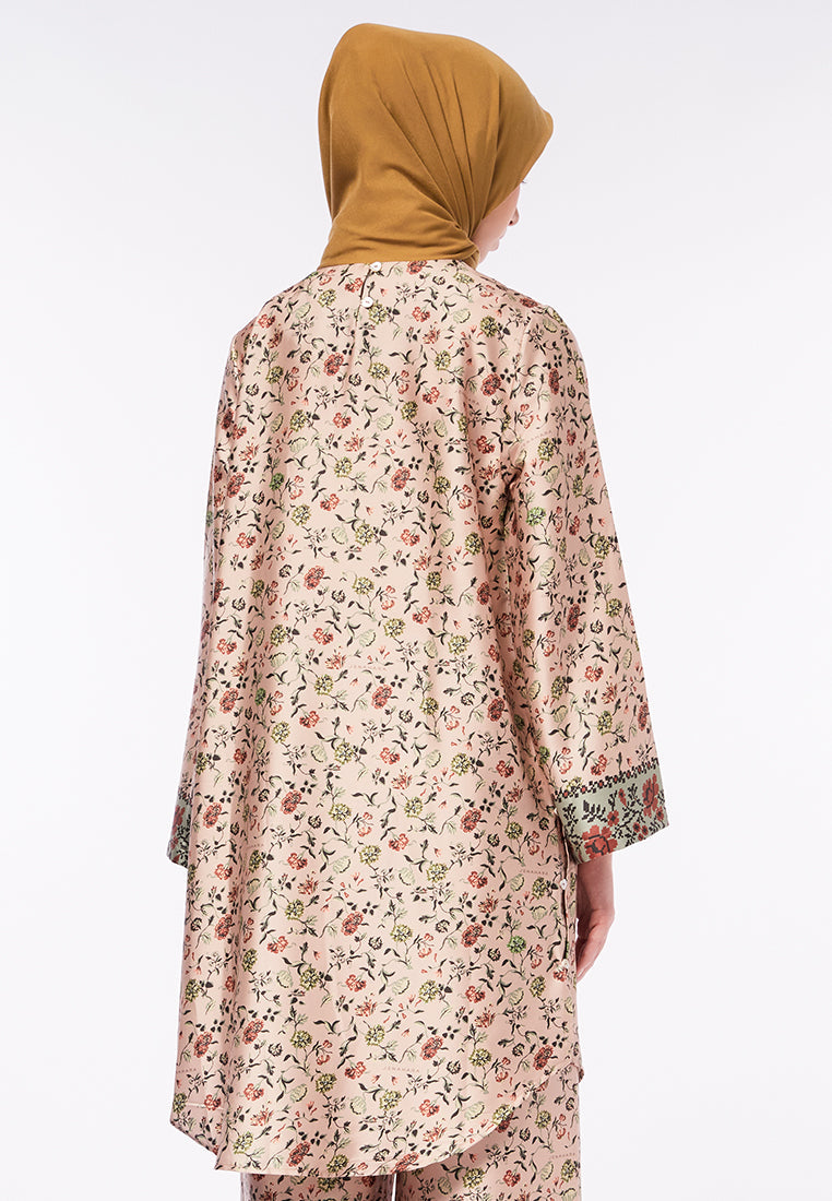 PRINTED BUTTON TUNIC
