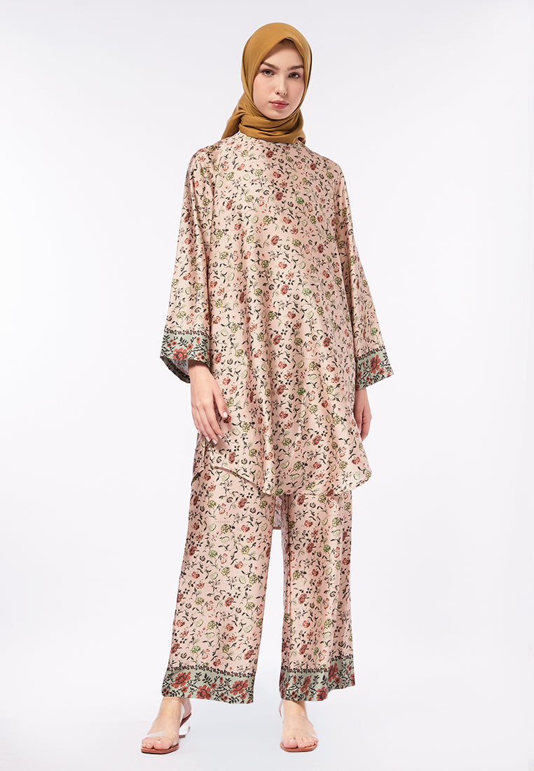 PRINTED BUTTON TUNIC