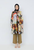 PRINTED RUFFLE TUNIC