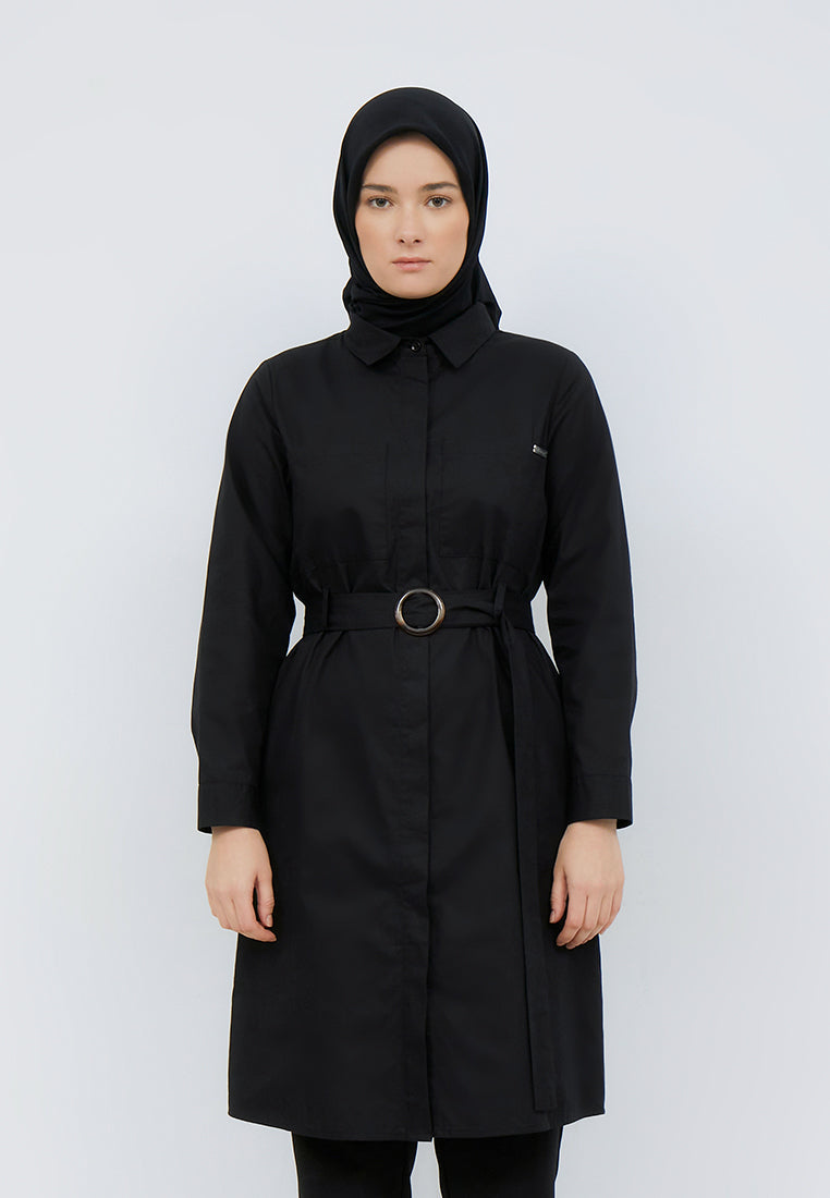 ONE TONE BELTED TUNIC
