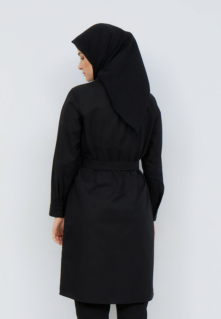 ONE TONE BELTED TUNIC