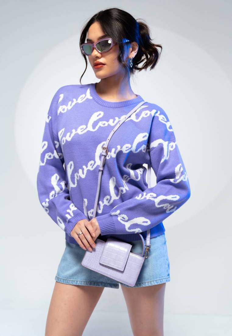 Printed Oversize Sweater