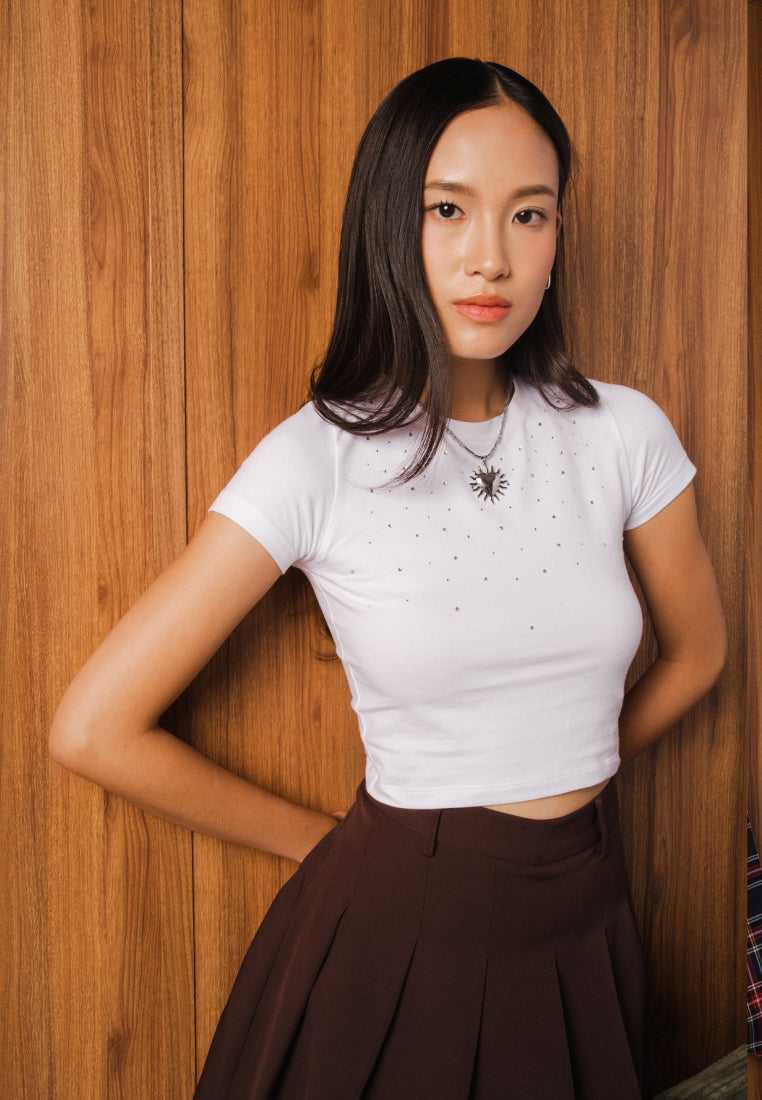 Rhine Stone Short Sleeve T-Shirt