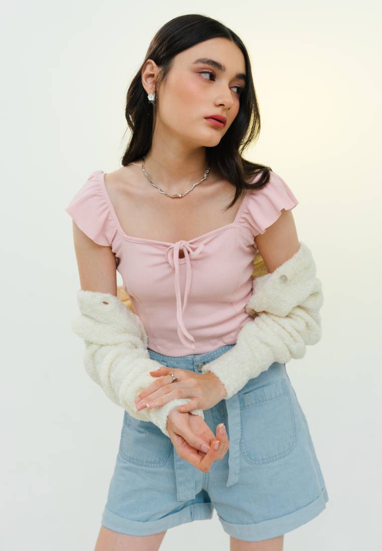 Sleeveless Frill Top