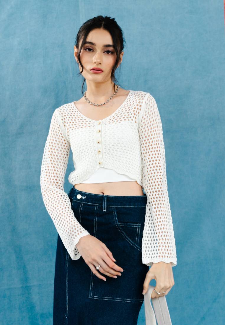 Crochet Long Sleeve Top