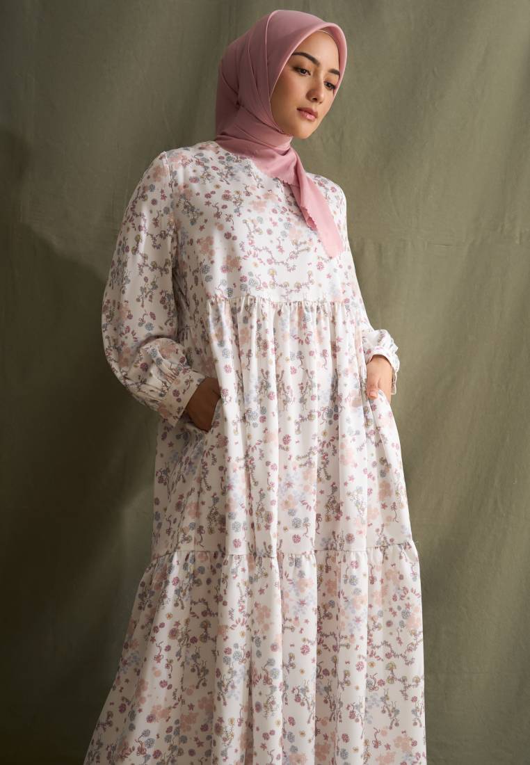 Printed Maxi Tiered Dress Citra Kirana for et cetera