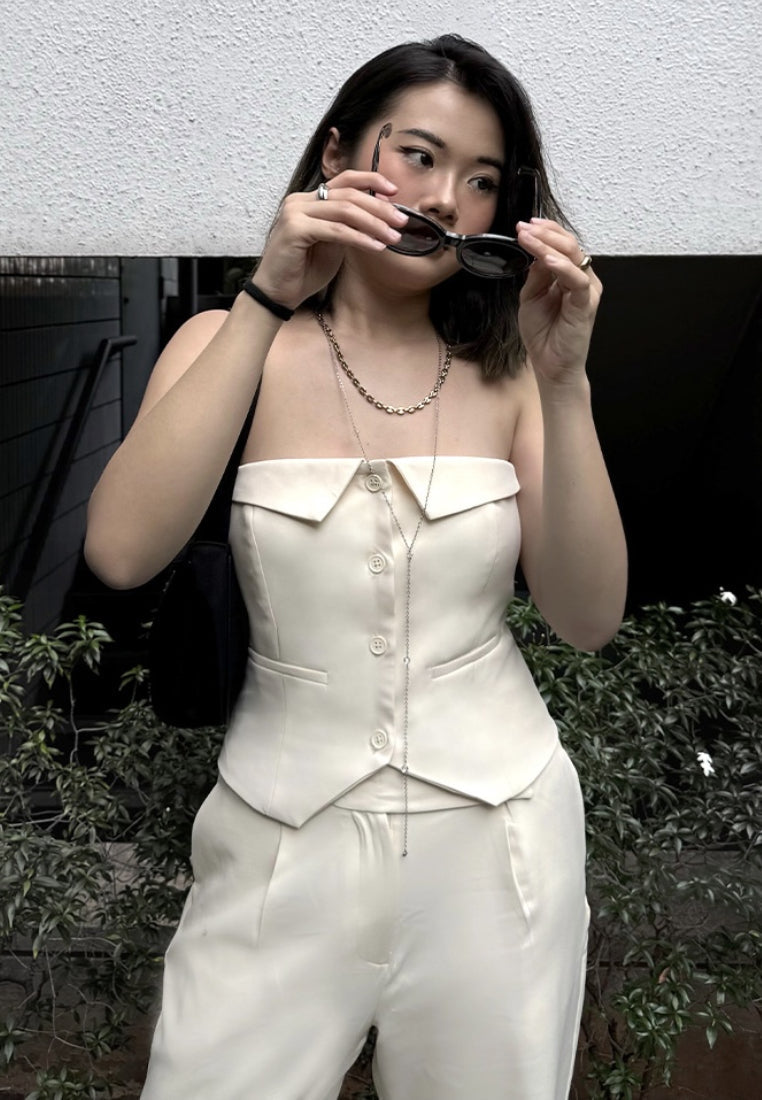 Corset Top with Front Button
