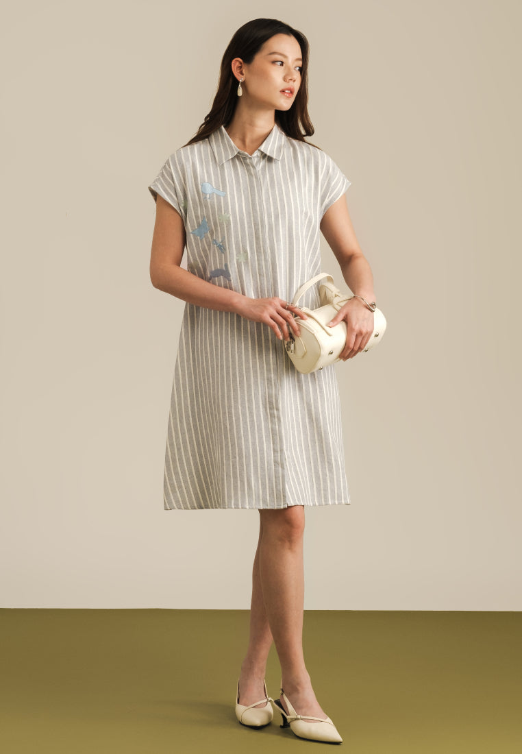 et cetera X Massicot Stripes Mini Dress