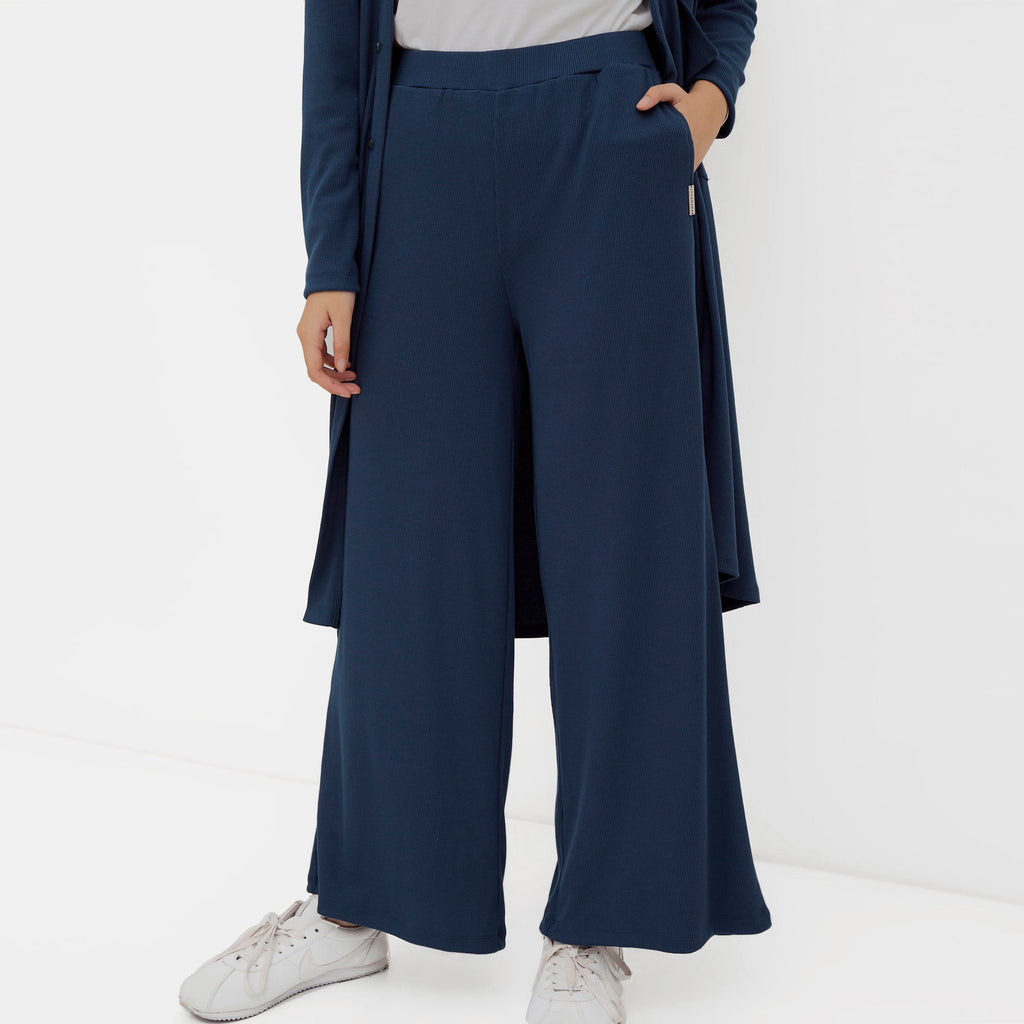 Ikigai Knit Wide Pants Pine Green