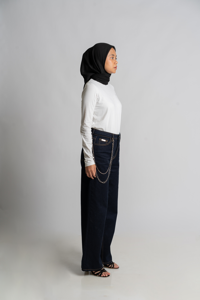 Saudade Wide Leg Jeans Navy