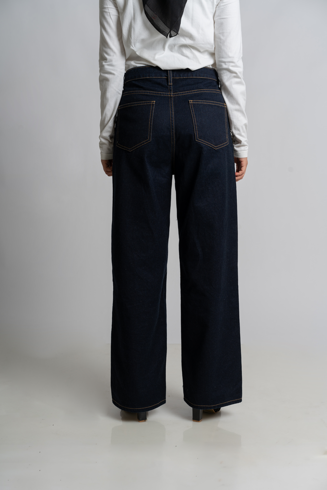 Saudade Wide Leg Jeans Navy
