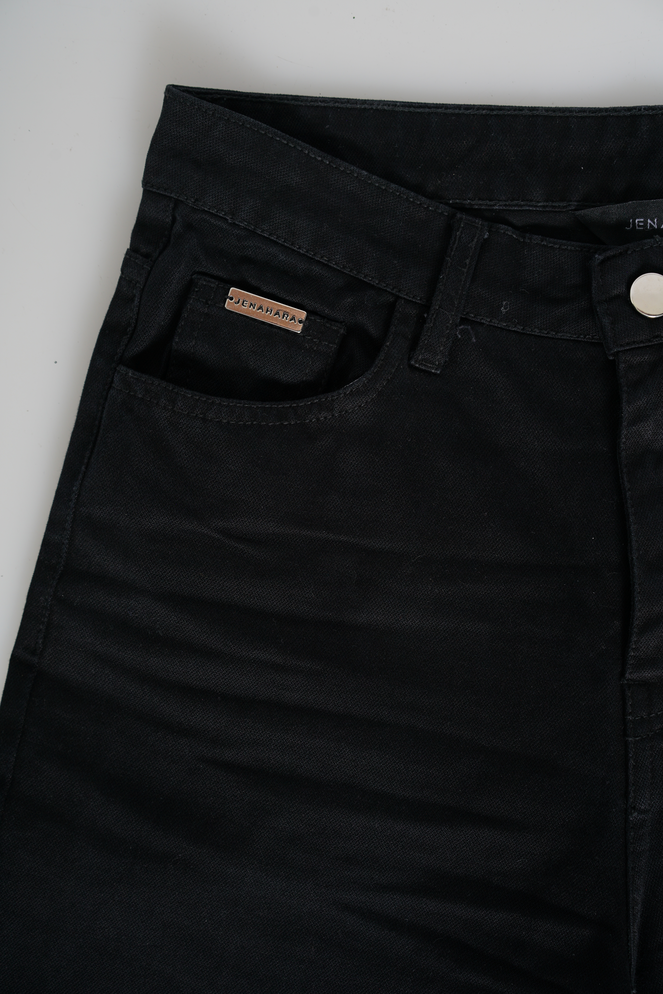 Saudade Wide Leg Jeans Black