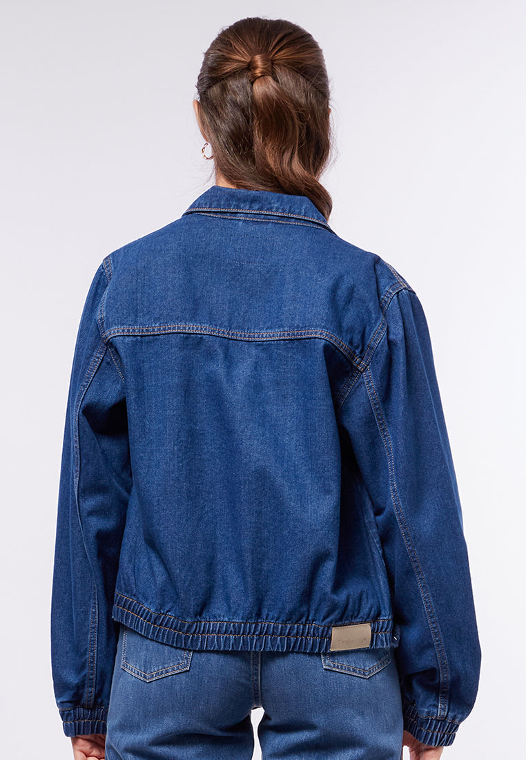 CROP DENIM JACKET