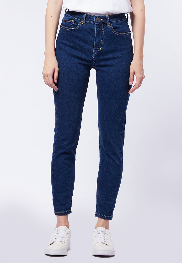Denim Skinny Pants Med Blue