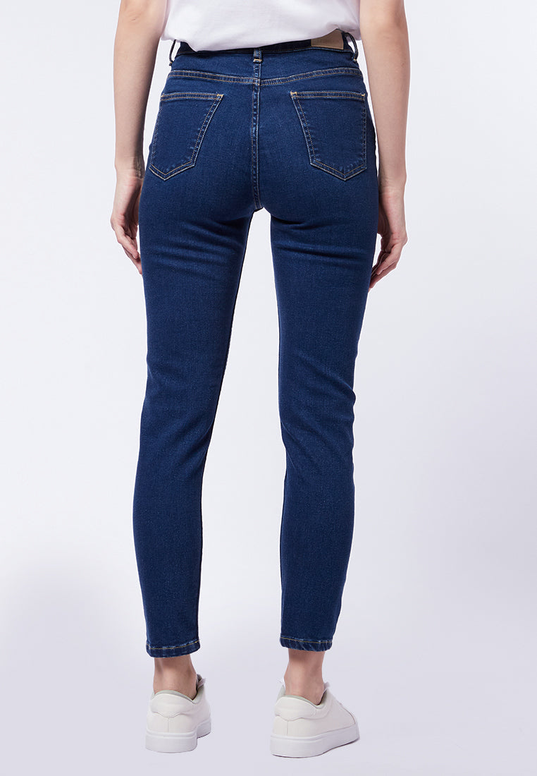 Denim Skinny Pants Med Blue