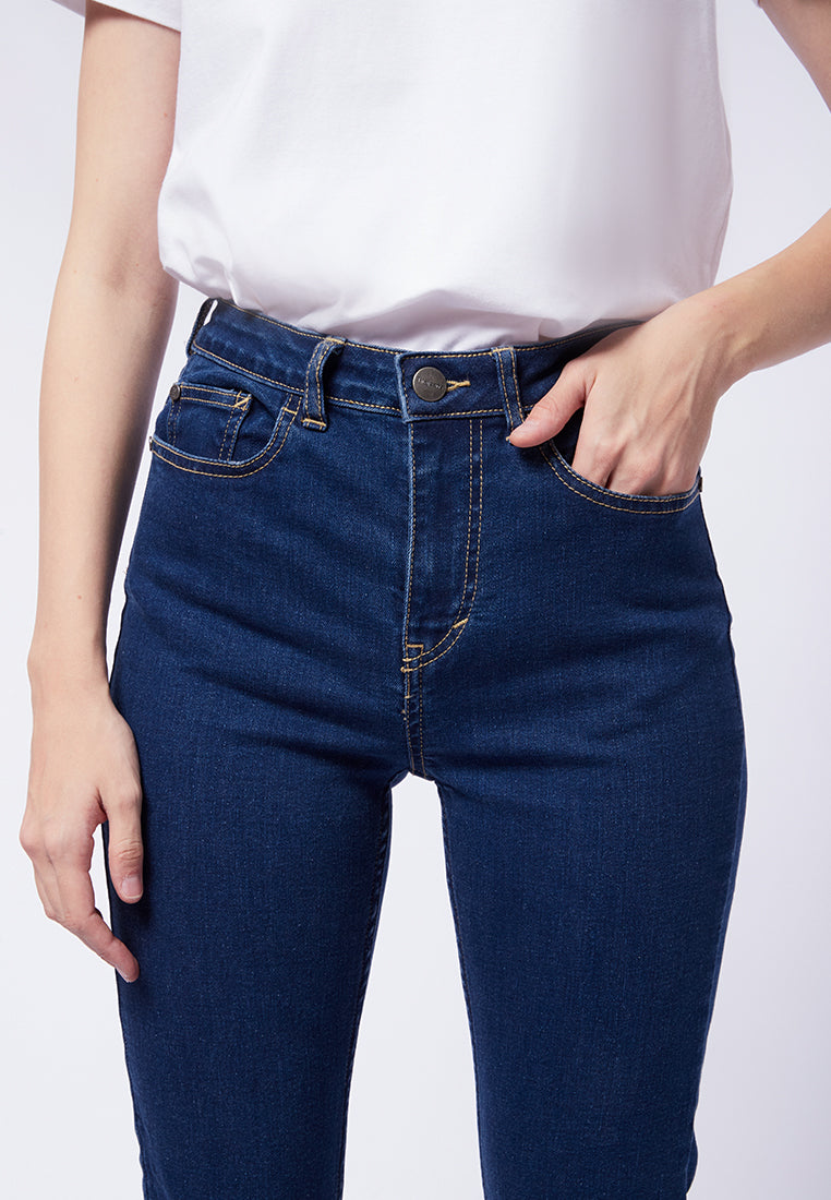 Denim Skinny Pants Med Blue