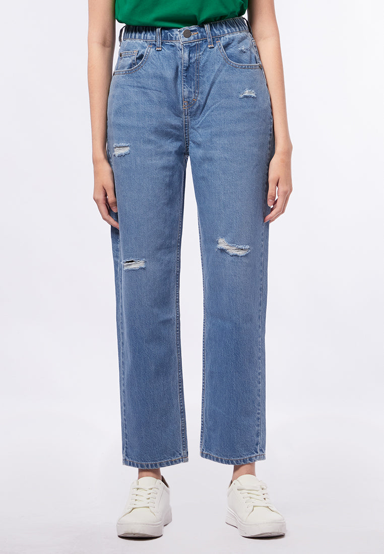 Mom Jeans Denim L.Blue
