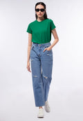 Mom Jeans Denim L.Blue