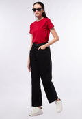 Mom Jeans Denim Pants Black