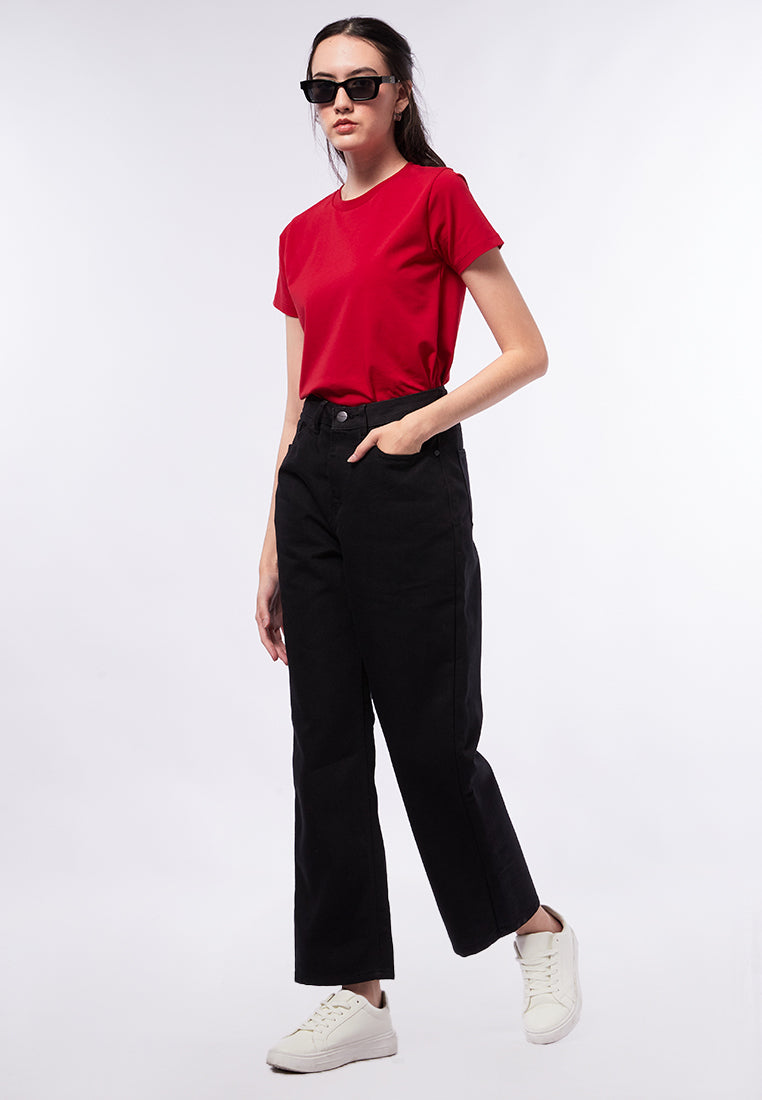 Mom Jeans Denim Pants Black