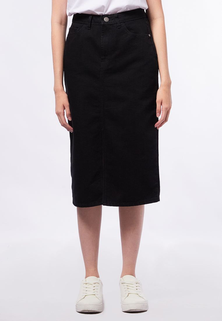 Denim Midi Skirt