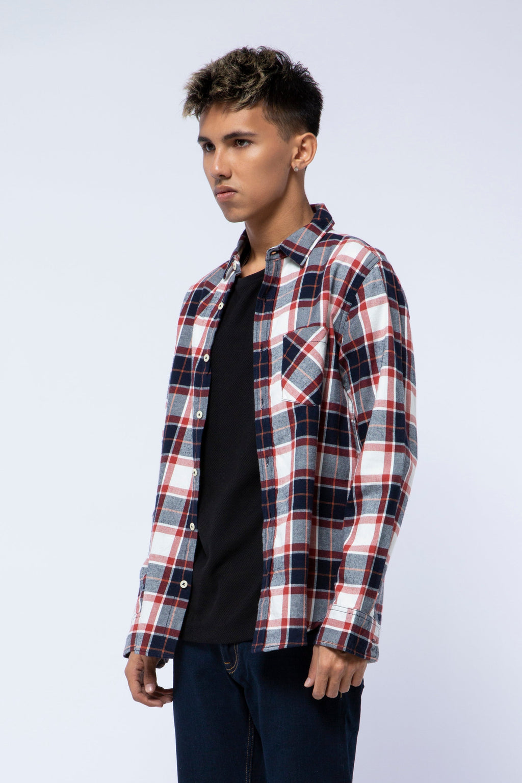 Long Sleeve Checked Shirt