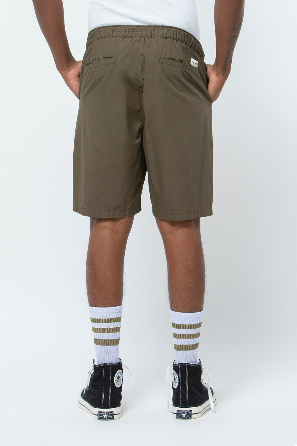 Short Pants With Elastic Waist