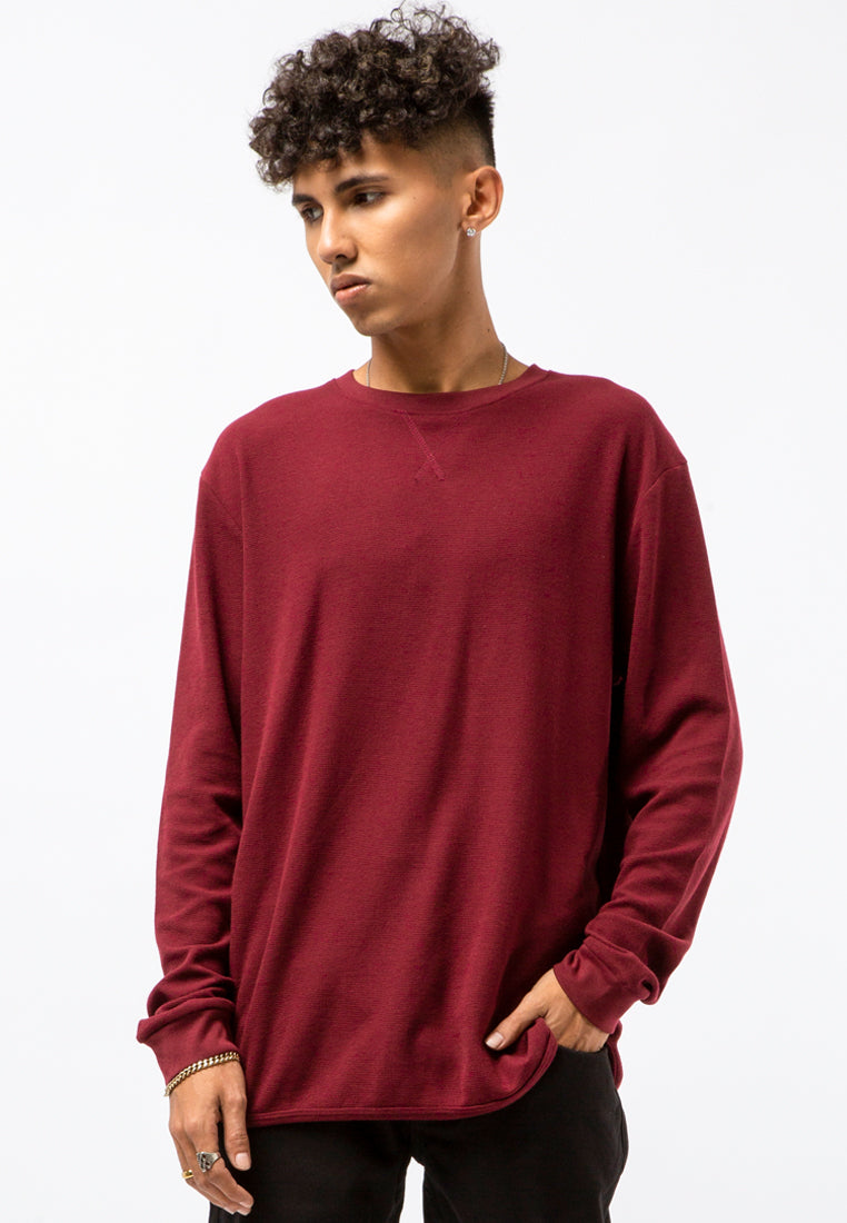 T-Shirt L/S Maroon