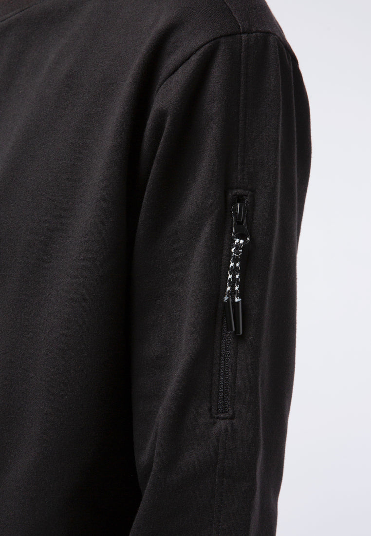 Sweatshirt With Sleeve Pocket