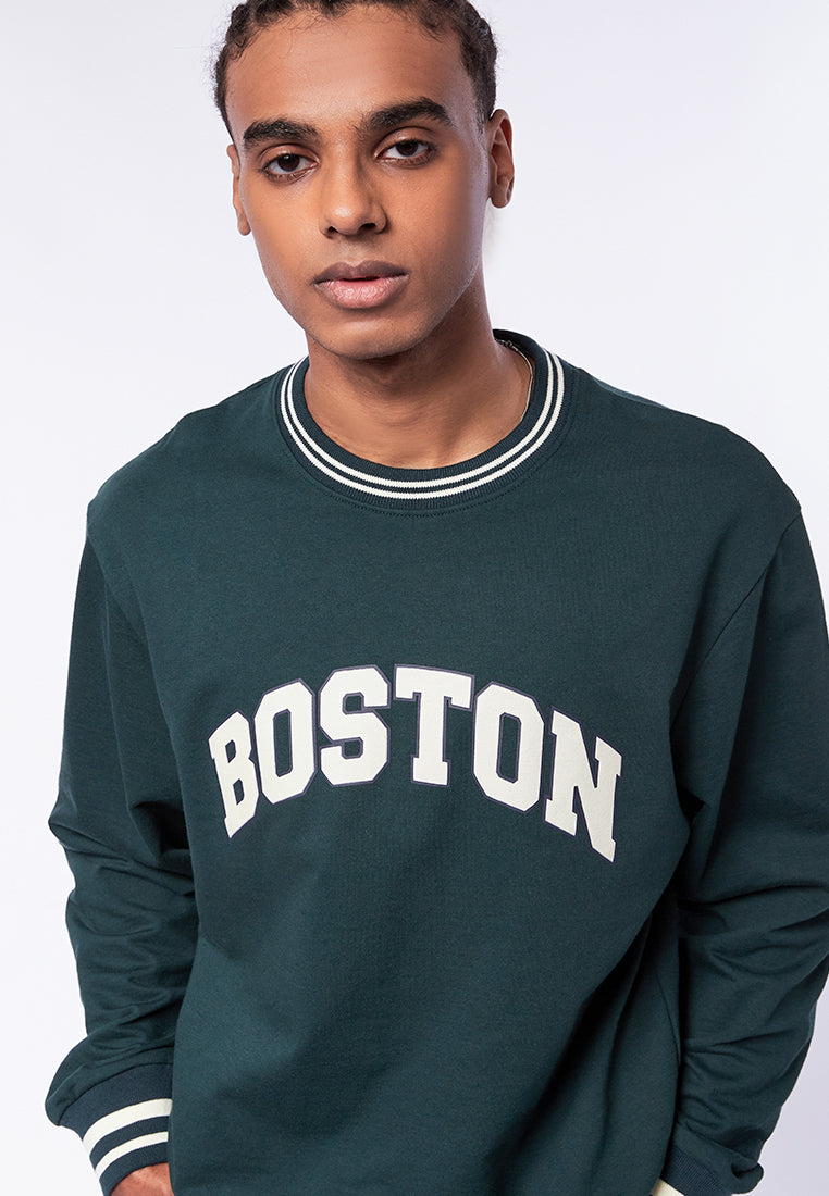 Printed Varsity Sweatshirt