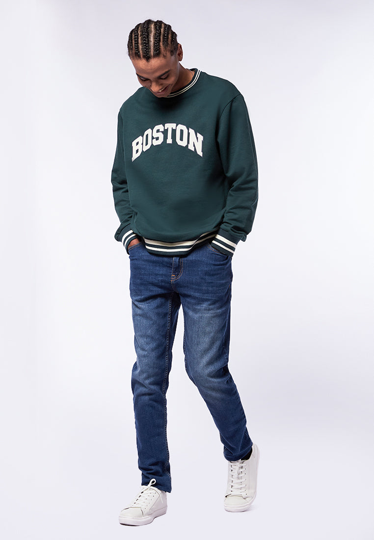 Printed Varsity Sweatshirt