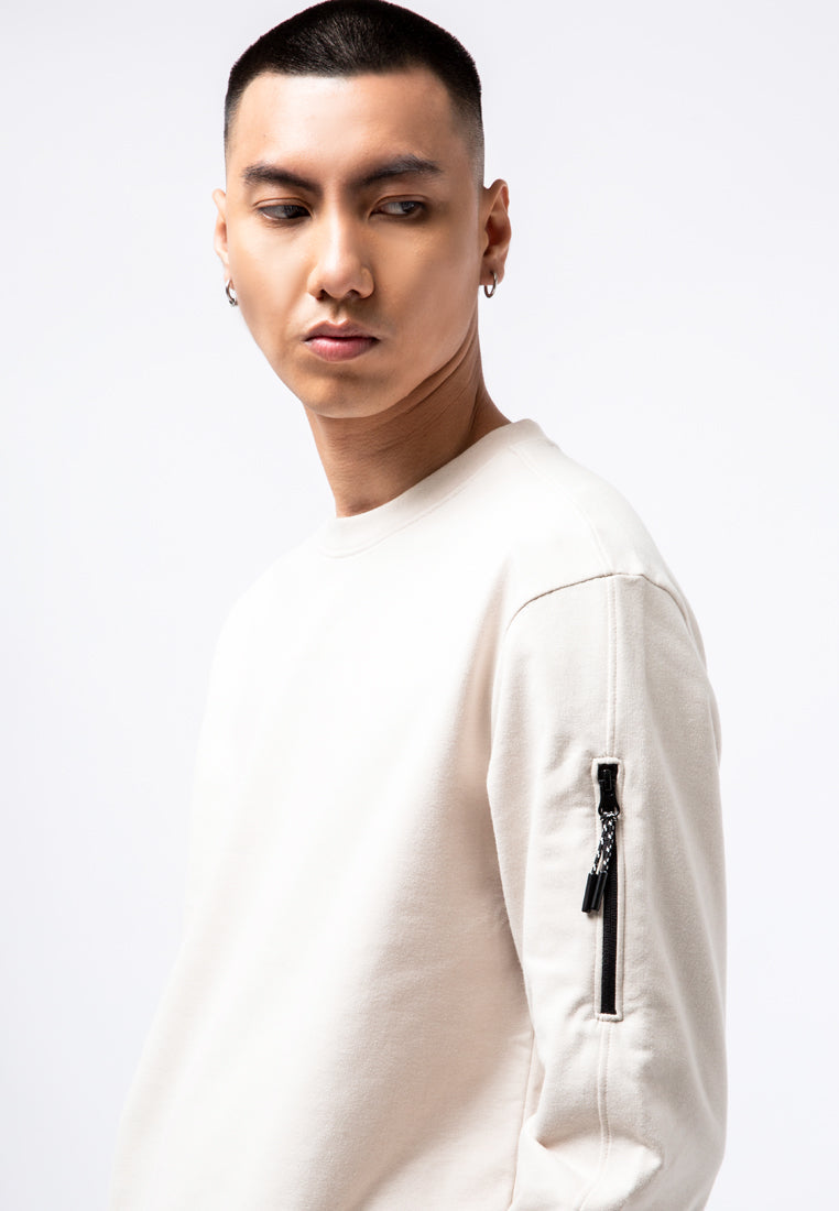 Sleeve Pocket Sweatshirt