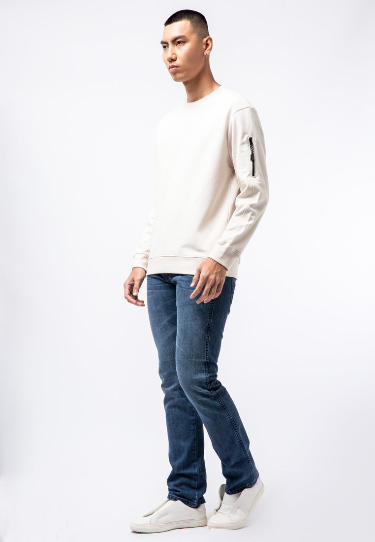 Sleeve Pocket Sweatshirt