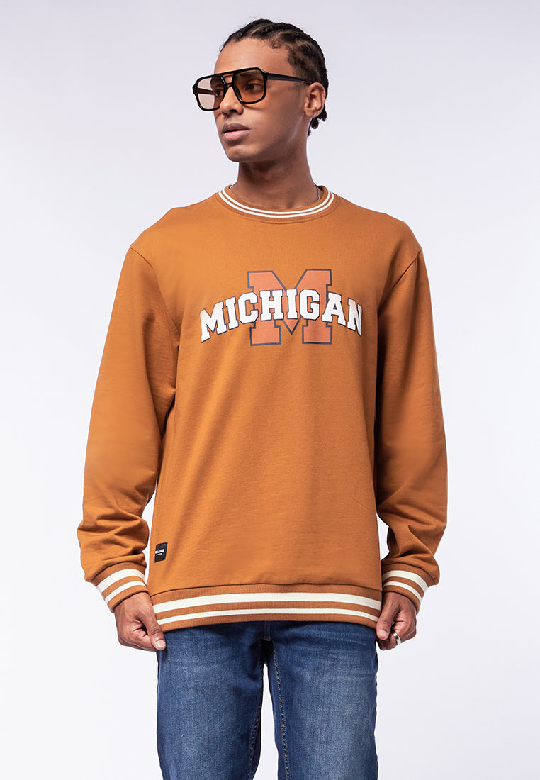 Printed Varsity Sweatshirt