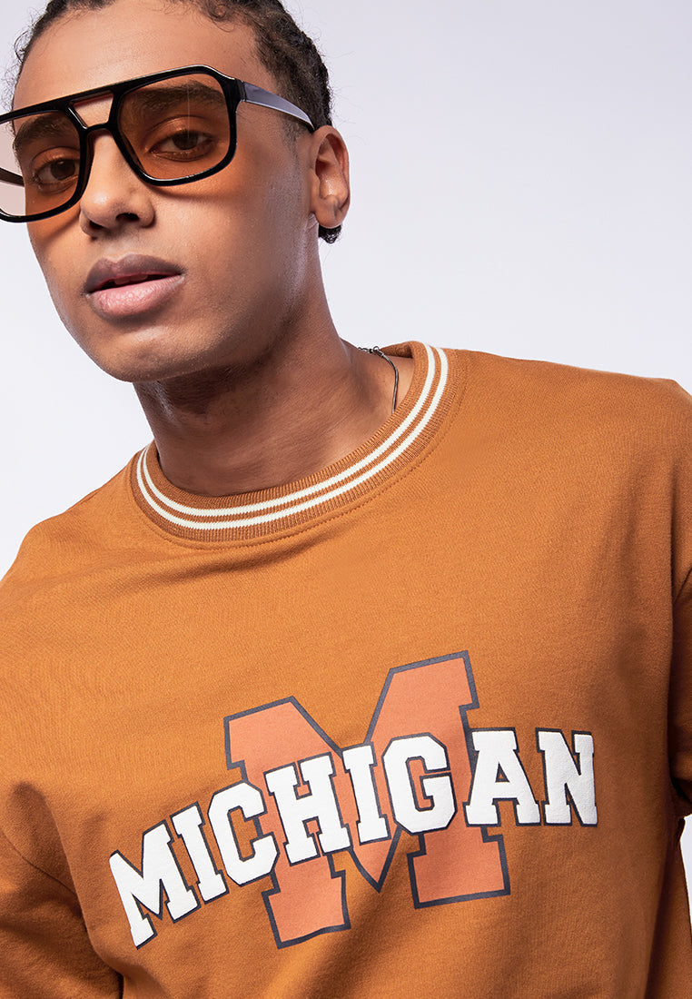 Printed Varsity Sweatshirt